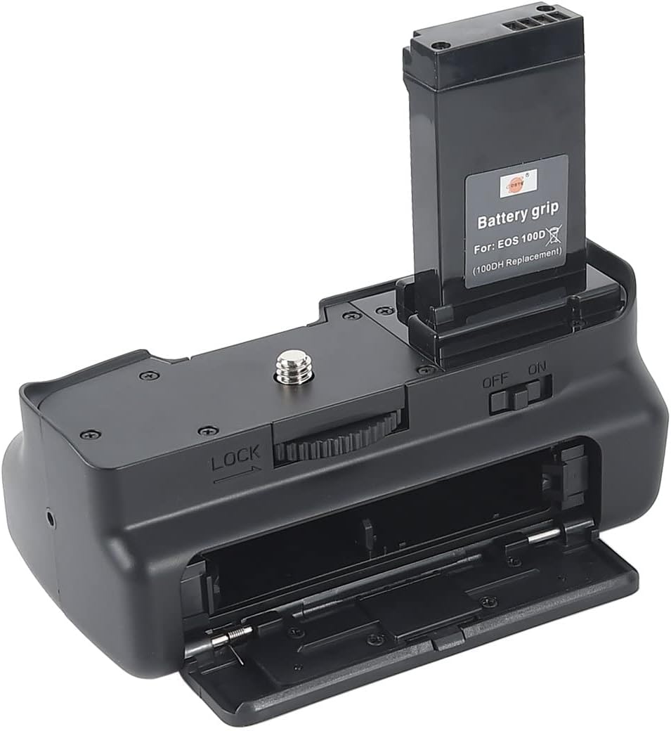 DSTE Battery Grip Fits for Canon 100D (100DH Replacement)