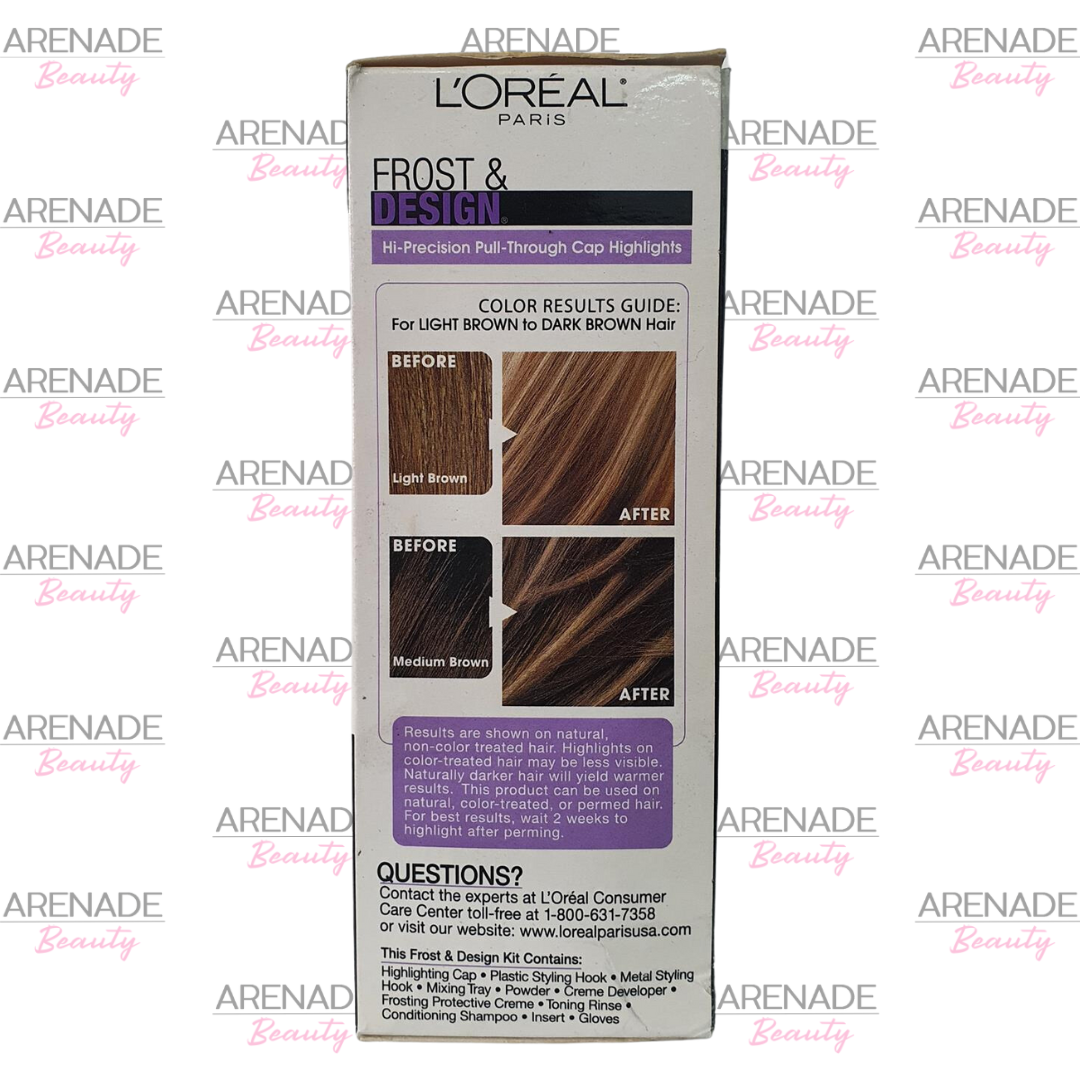 L'Oreal Paris Frost and Design H65 Caramel for Light Brown to Dark Brown Hair 1 Count