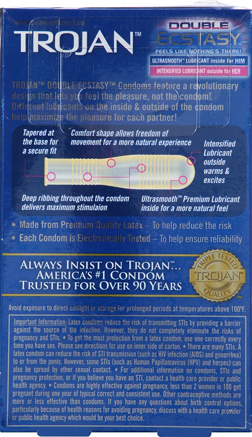 Trojan Double Ecstasy Lubricated Condoms 10 Lubricated Latex Condoms arenade.ph Trojan Double Ecstasy Lubricated Condoms 10 Lubricated Latex Condoms arenade.ph