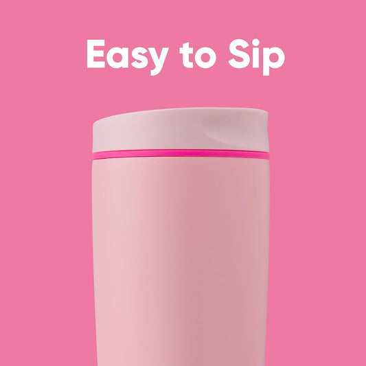 Owala Smooth Sip Spout Insulated Tumbler, Pucker Up Pink, 590 ml / 20 oz.