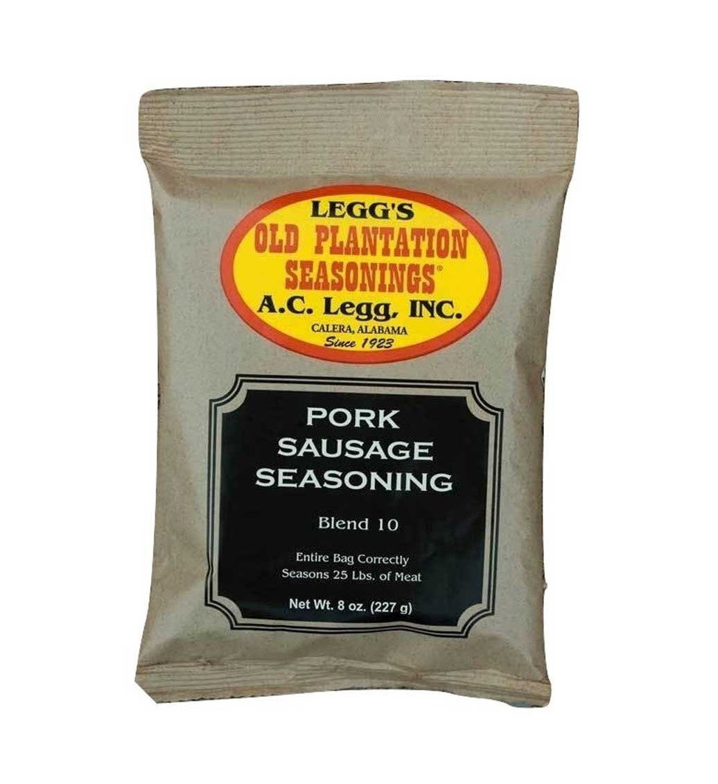 A.C. Legg Blend 10 Pork Sausage Seasoning, Seasons 25 lbs of Meat, 8 oz / 227 g