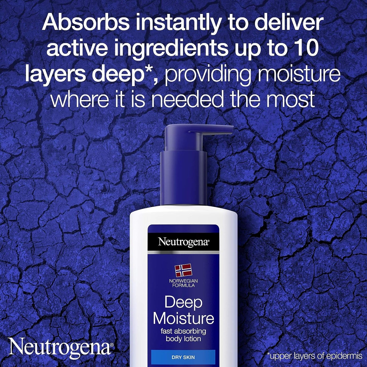 Neutrogena Norwegian Formula Deep Moisture Fast Absorbing Body Lotion for Dry Skin 400 ml