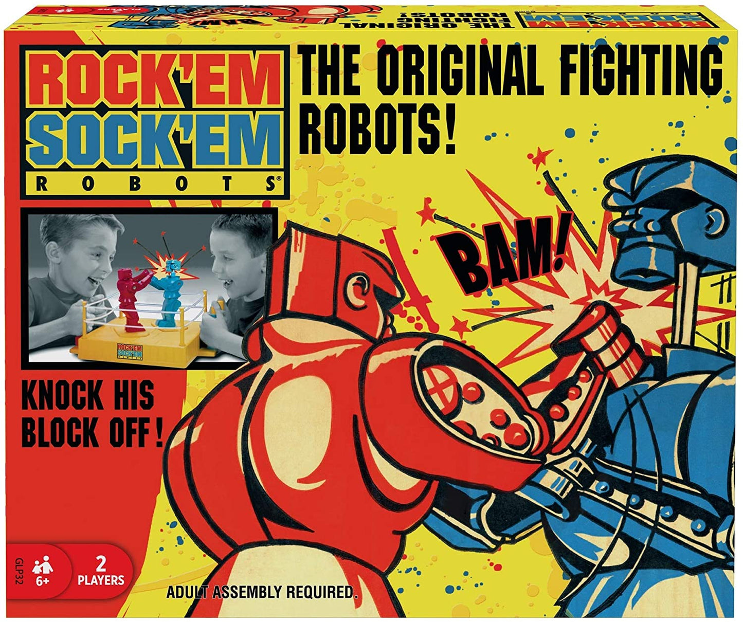 Mattel Games Rock 'Em Sock Em Robots: You Control the Battle of the Robots in a Boxing Ring for Ages 6+