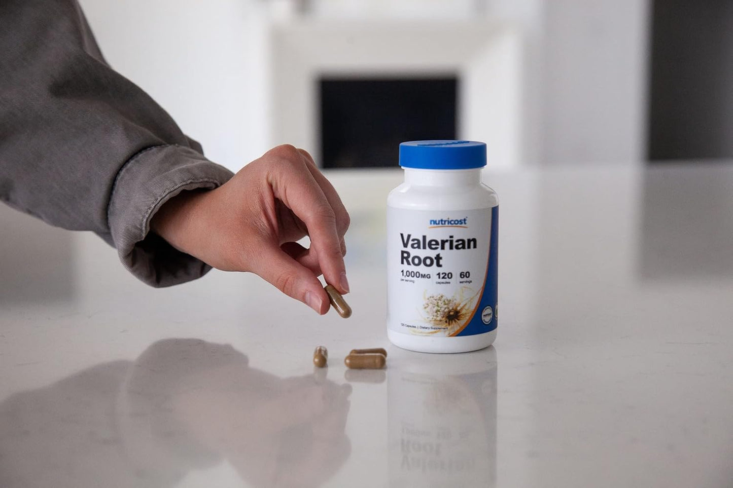 Nutricost Valerian Root 4000mg Supplement 120 Capsules