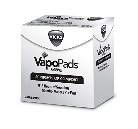 Vicks VapoPads Original Menthol Scent 20 Count Menthol Scented Vapor Pad Refills