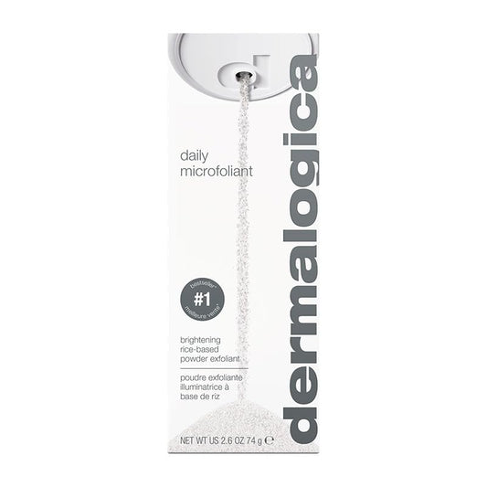 Dermalogica Daily Microfoliant, Brightening Rice-Based Powder Exfoliant, 2.6 oz / 74g