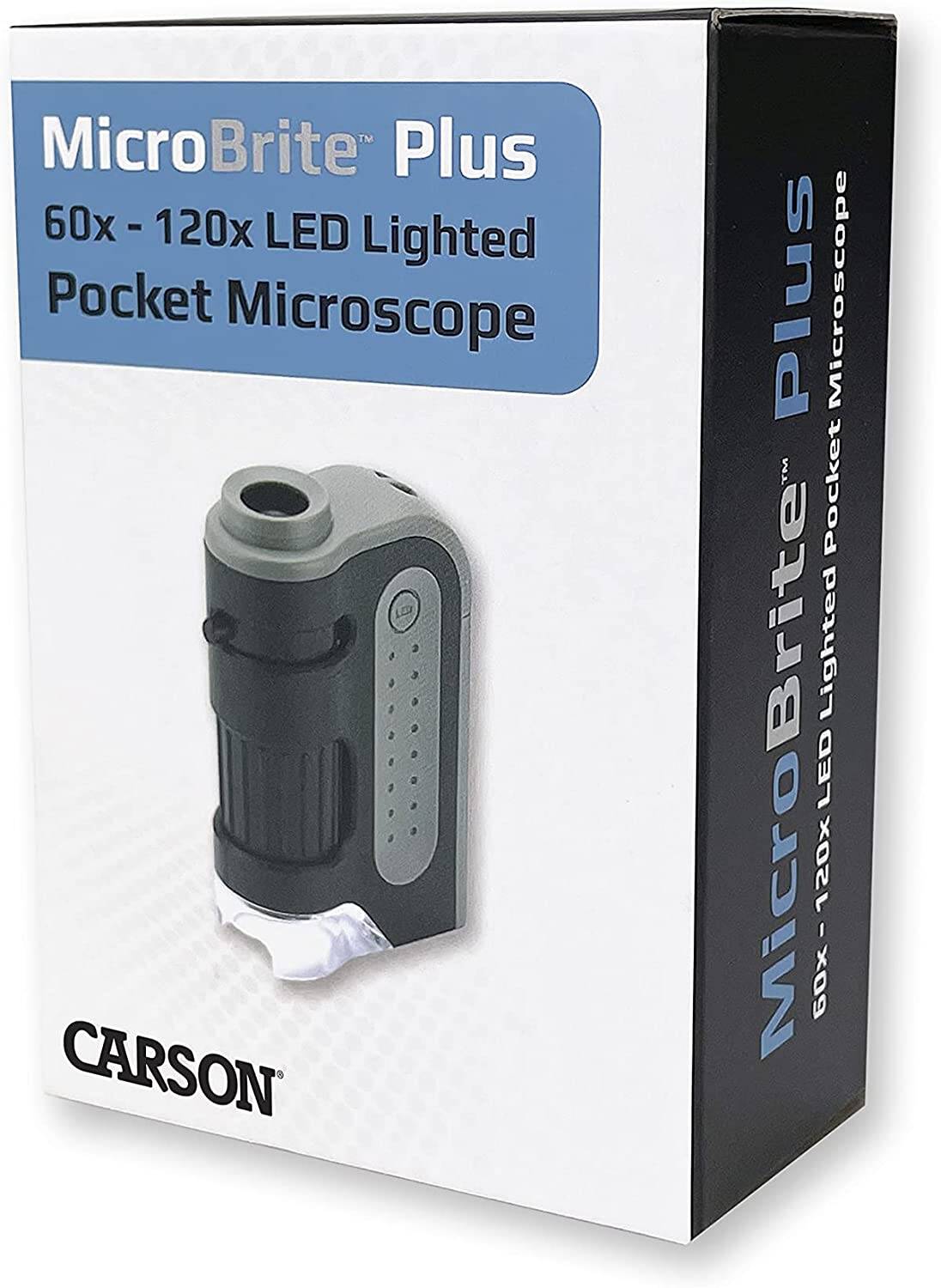 Carson MicroBrite Plus LED Lighted Pocket Microscope 1 Count