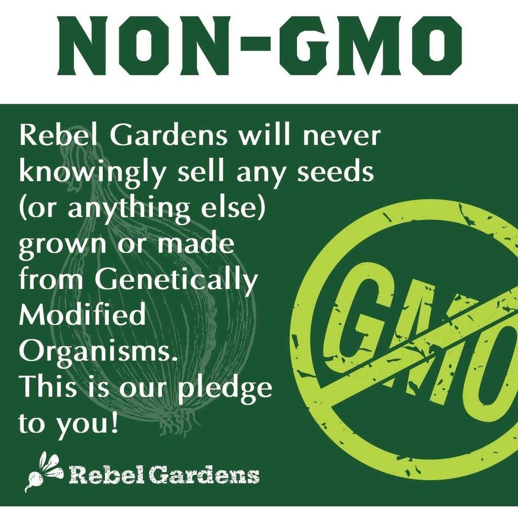 Rebel Gardens Organic Vegetable Planting Seeds 13 Varieties of Non GMO Non Hybrid Heirloom Seeds