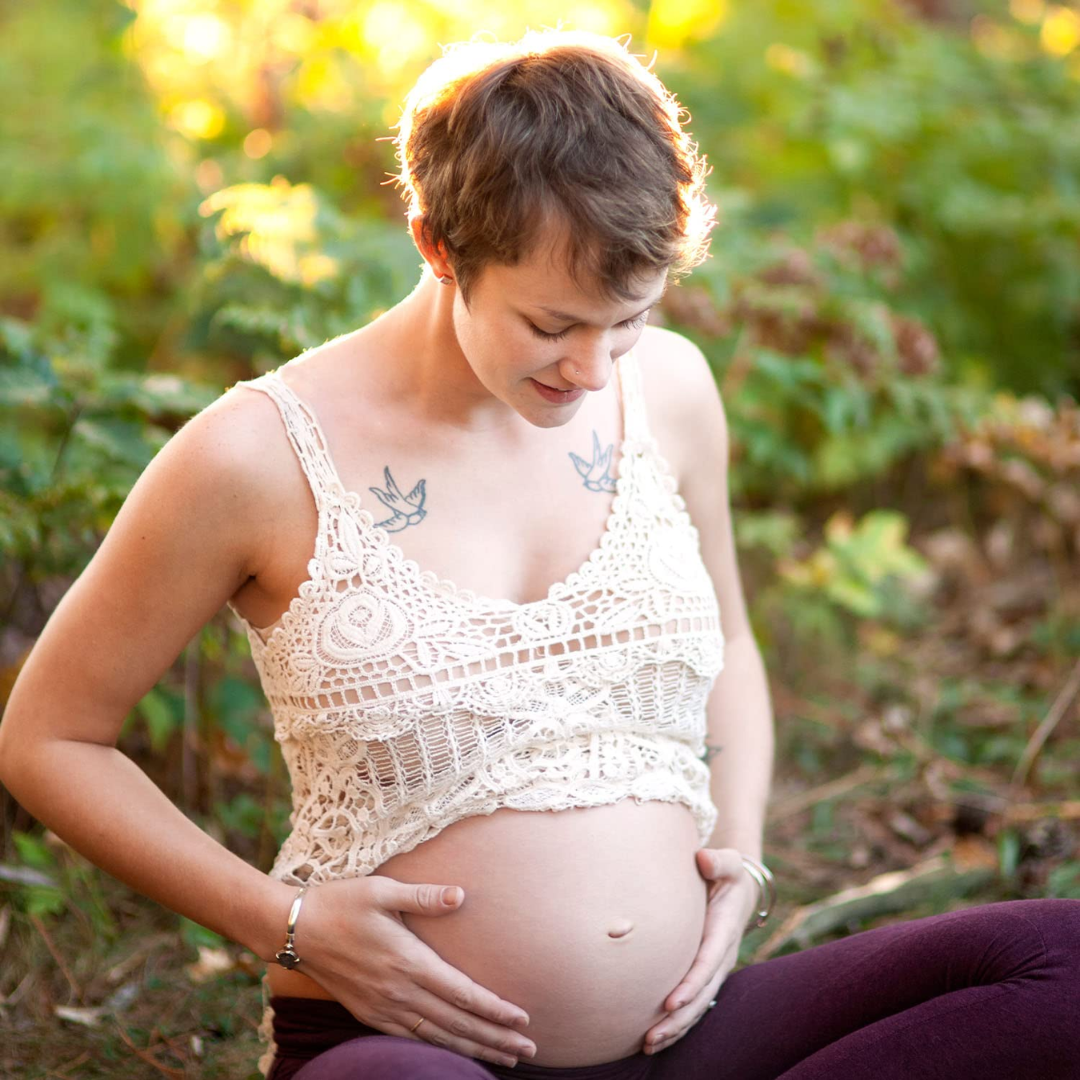 Badger Belly Butter Cocoa Butter & Calendula Pregnant Belly Butter for Stretched Skin 20z (25 g)