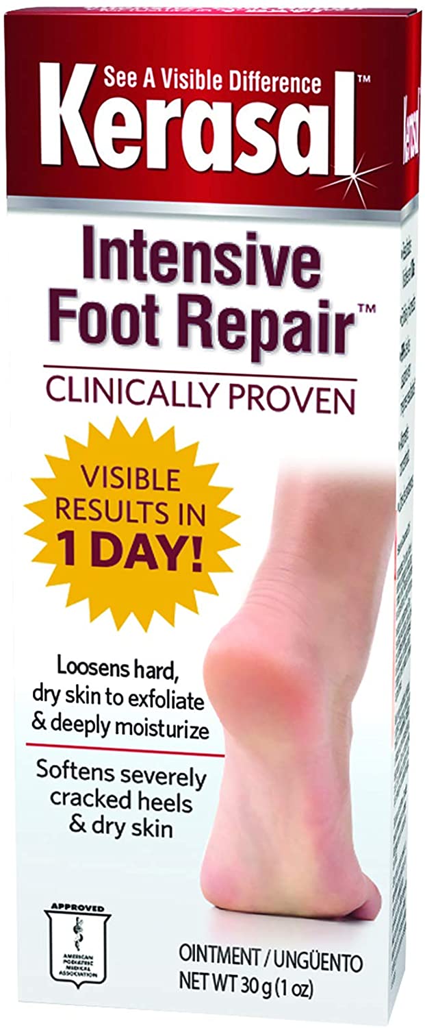 Kerasal Intensive Foot Repair, Deeply Moisturizes, Visible Results in Just 1 Day, 30 g / 1 oz