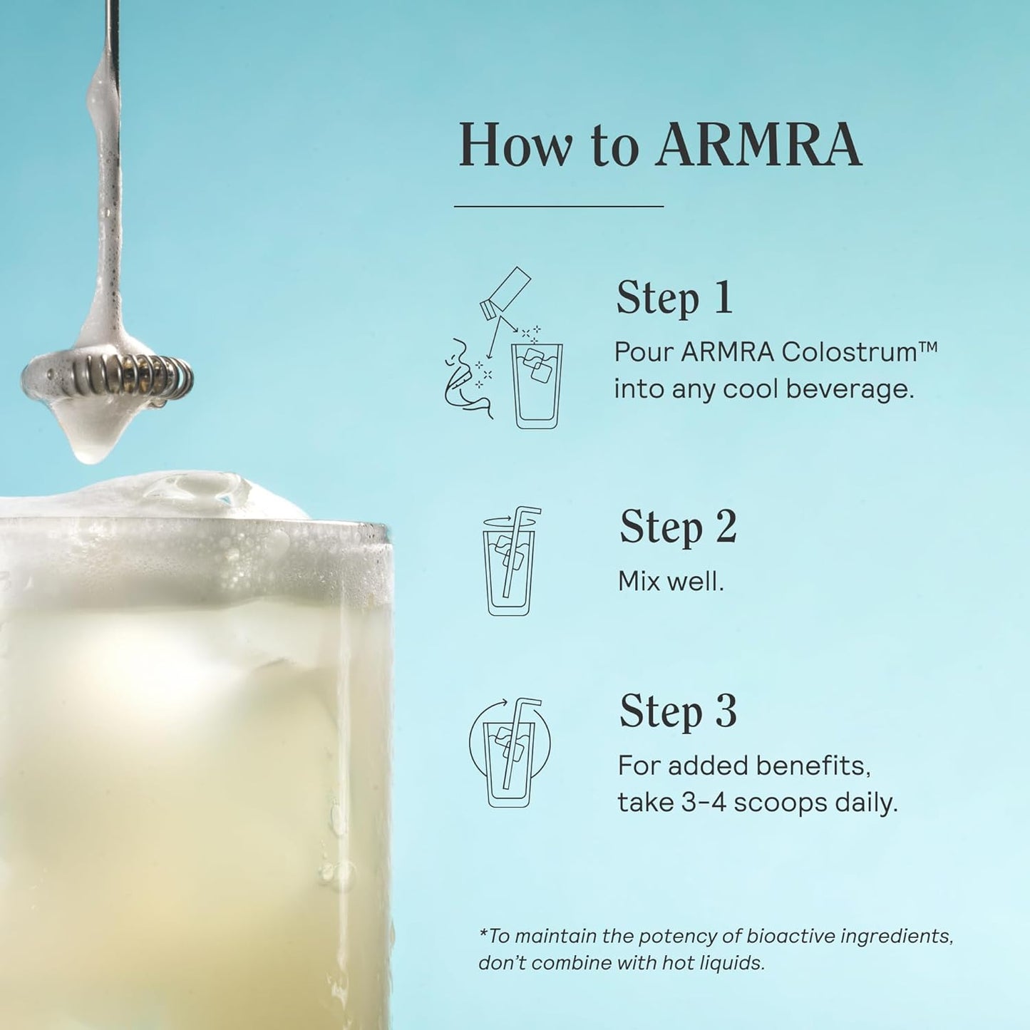 Armra Colostrum Immune Revival Unflavored Powder Supplement 30 Packets
