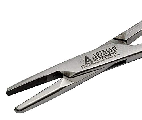 Artman Instrument Mayo Hegar Needle Holder With Tungsten Carbide Inserts