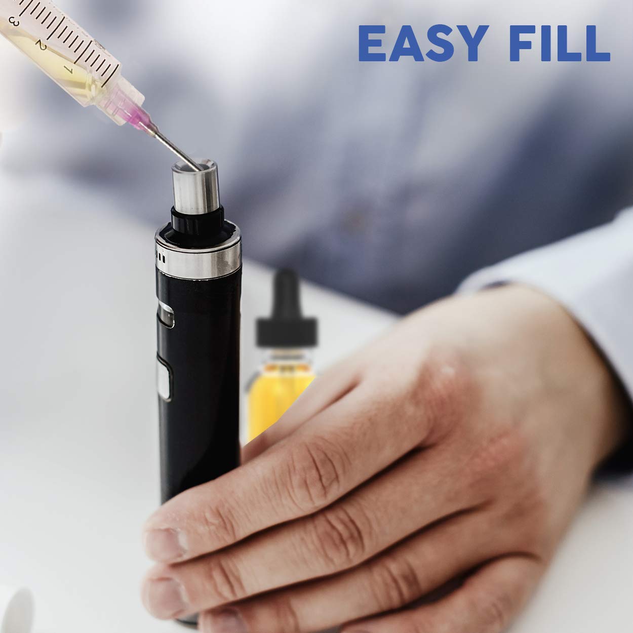 Care Touch 10ml Oral Syringe for Single Use with Covers, 15 Syringes