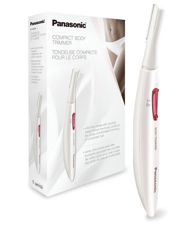Panasonic Compact Body Trimmer, Full Body Hair Removal for Women, Portable Sleek Design ES-WR50-P
