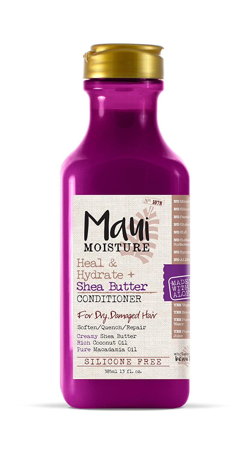 Maui Moisture Heal & Hydrate + Shea Butter Conditioner for Dry & Damaged Hair, 13 fl.oz / 385ml