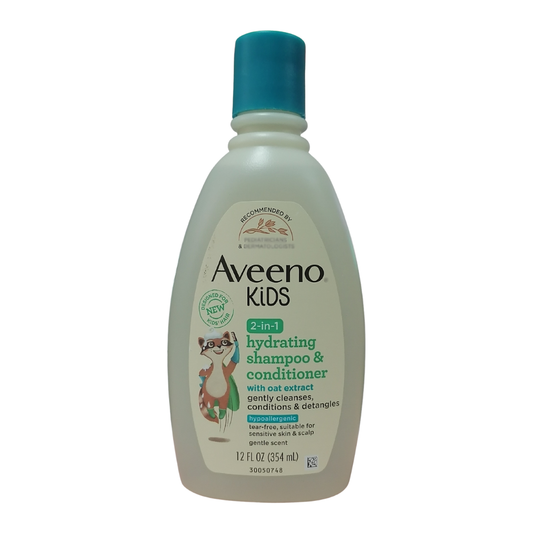 Aveeno Kids 2-in-1 Hydrating Shampoo & Conditioner, 12 oz / 354 ml