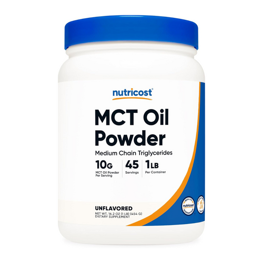 Nutricost MCT Oil Unflavored Powder Supplement 16.2oz / 454g