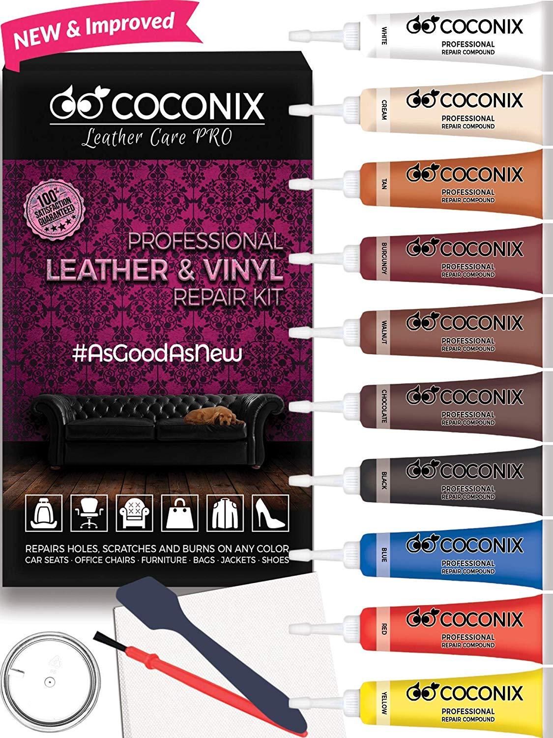 Coconix Leather and Vinyl Repair Kit - Mix & Match Any Color