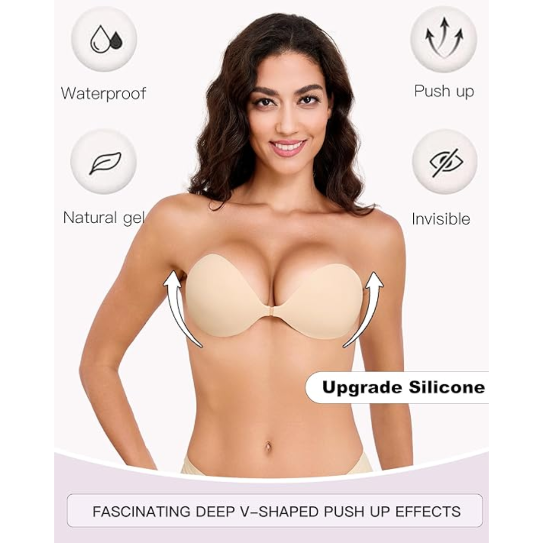 Mitaloo Adhesive Silicone Nipple Cover, Warm Beige