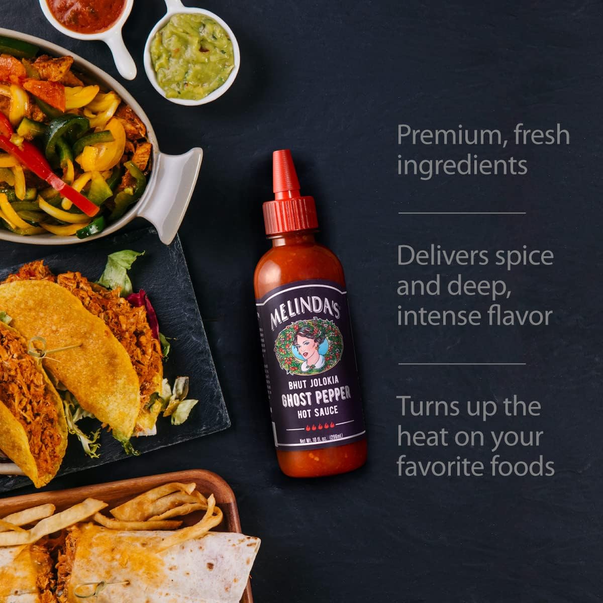 Melinda's Bhut Jolokia Ghost Pepper Hot Sauce, 296 ml / 10 fl. oz.