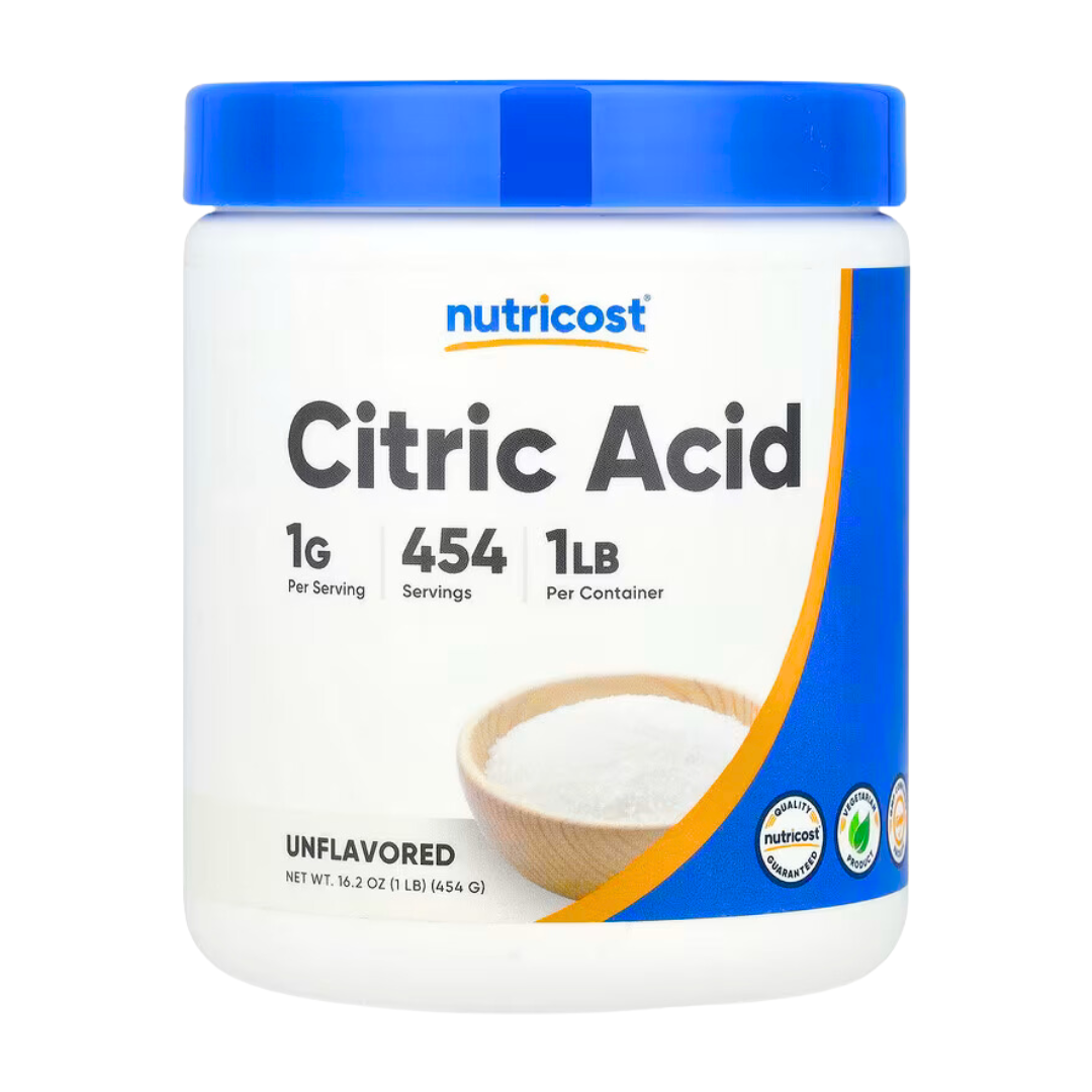 Nutricost Citric Acid Unflavored Powder 16.2oz / 454g