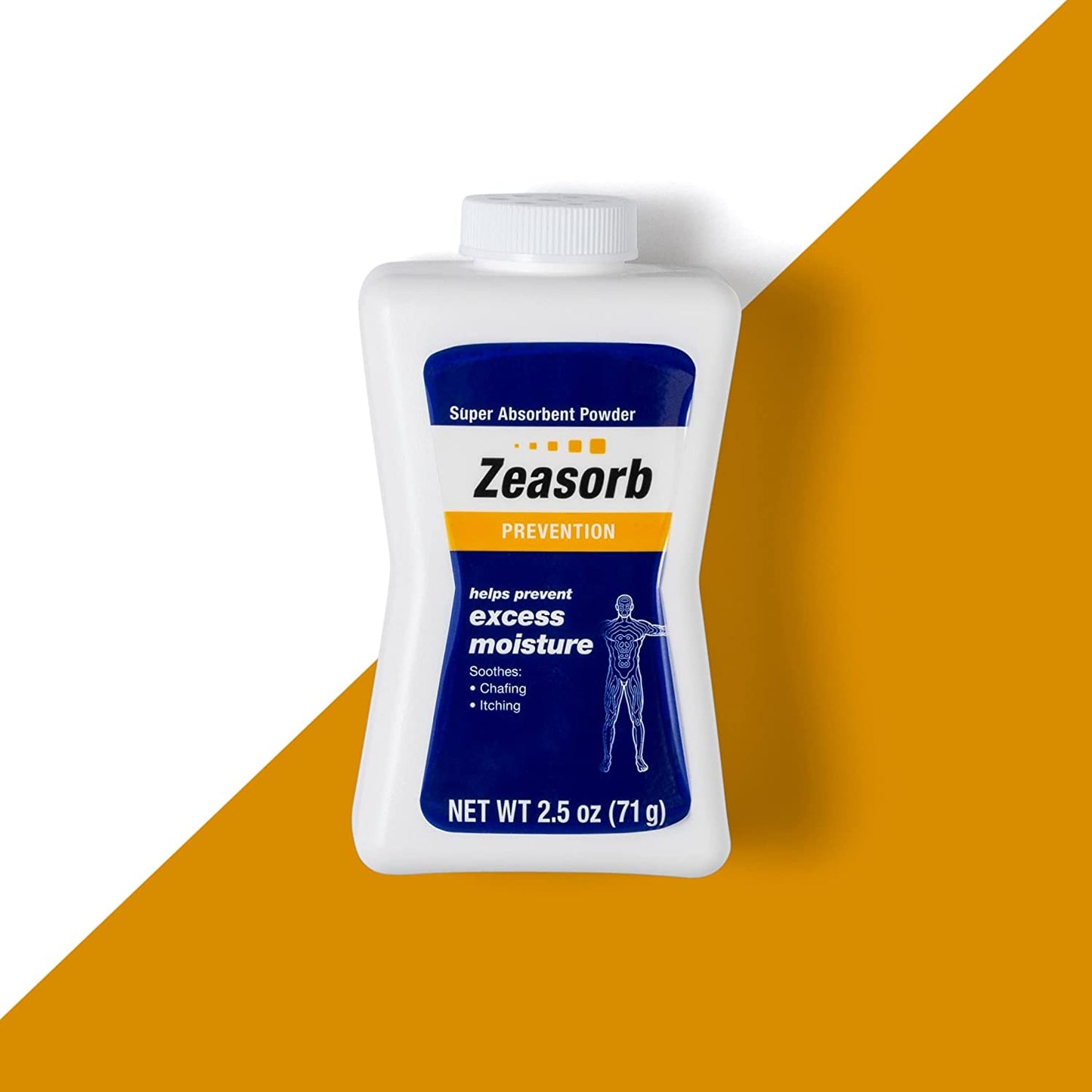 Zeasorb Prevention Super Absorbent Powder, 2.5 oz. / 71g Helps Prevent Excess Moisture