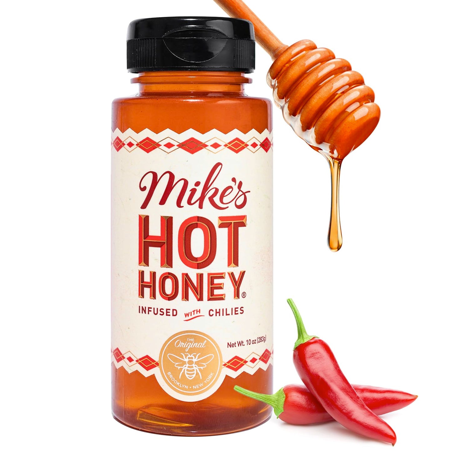 Mike's Hot Honey Infused with Chilies, 283 g / 10 oz.
