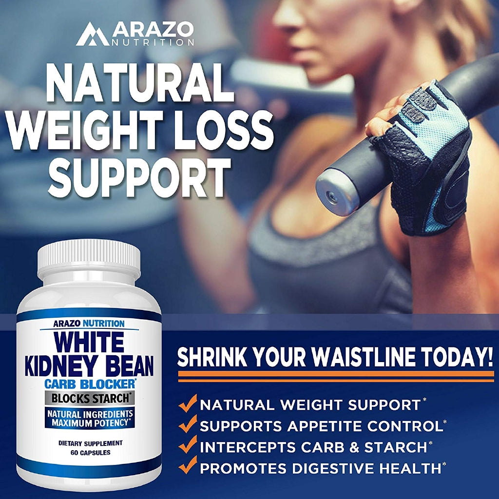 Arazo Nutrition White Kidney Bean Carb Blocker 60 Capsules