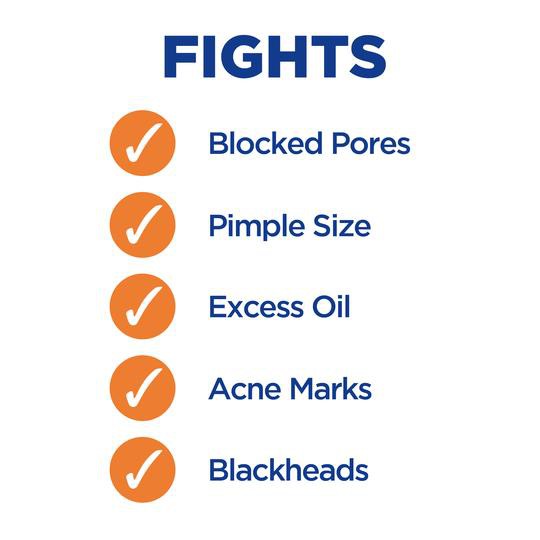 Clearasil Stubborn Acne Control 5in1 Daily Facial Cleansing Pads (90 Count)