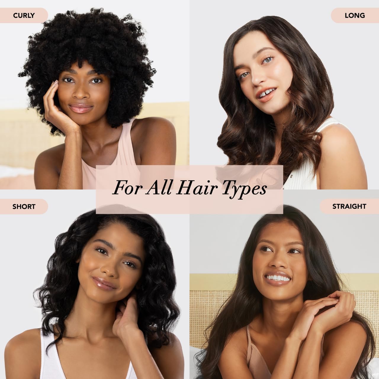 Kitsch The Satin Heatless Curling Set 1 Heatless Curling Rod 2 Satin Scrunchies, Charcoal