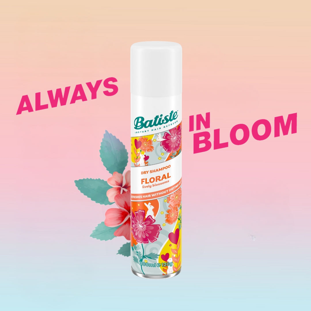 Batiste Dry Shampoo Floral Lively Blossoms, 200 ml / 120 g