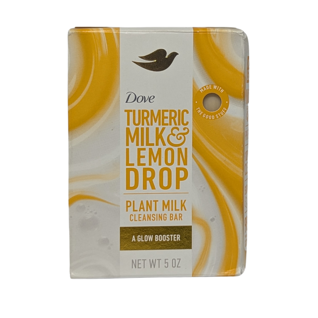 Dove Plant Milk Cleansing Bar Soap for Moisturized Skin, 5 oz