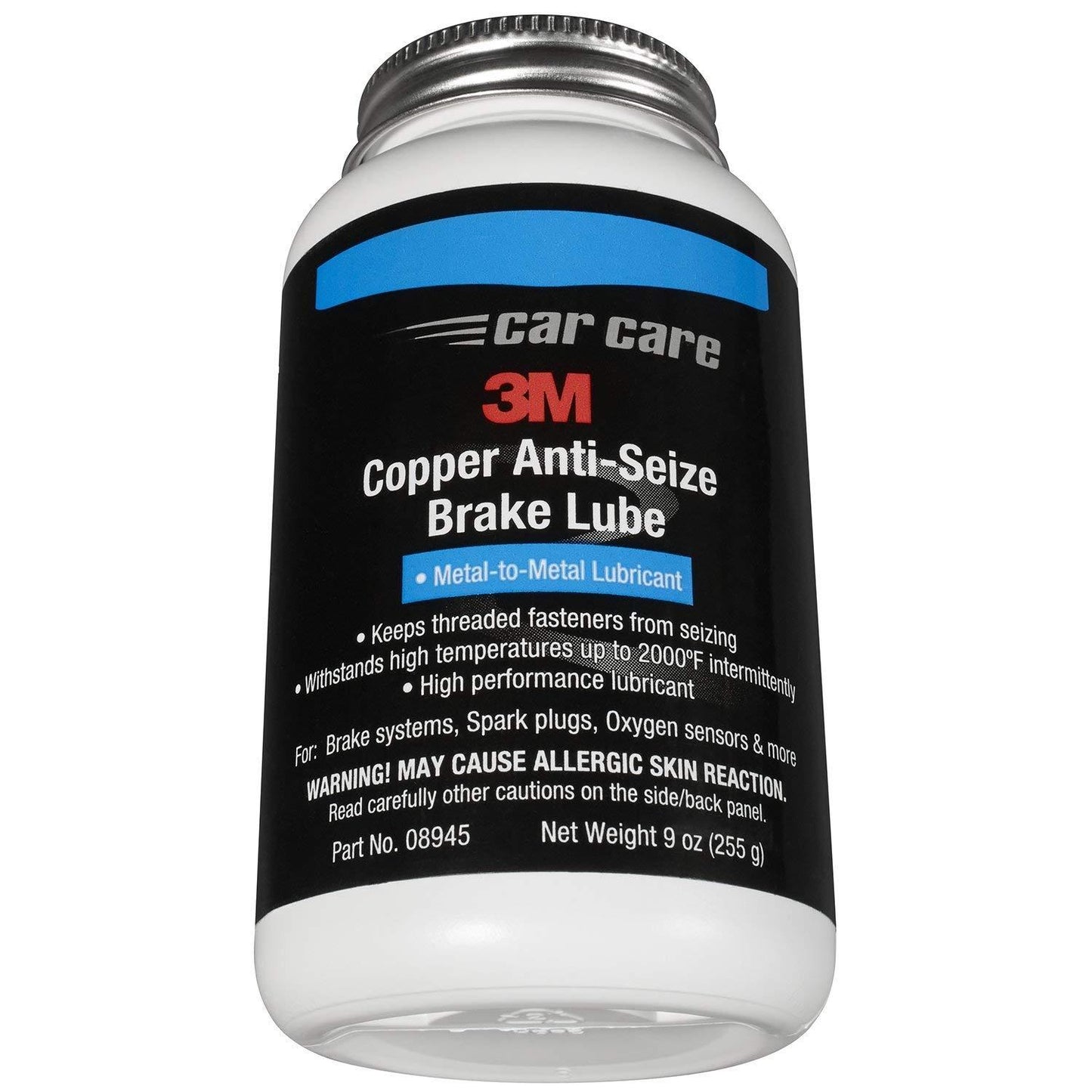 3M Copper Anti-Seize Brake Lube, Metal to Metal Lubricant Part No.08945 (9 oz / 255 g)