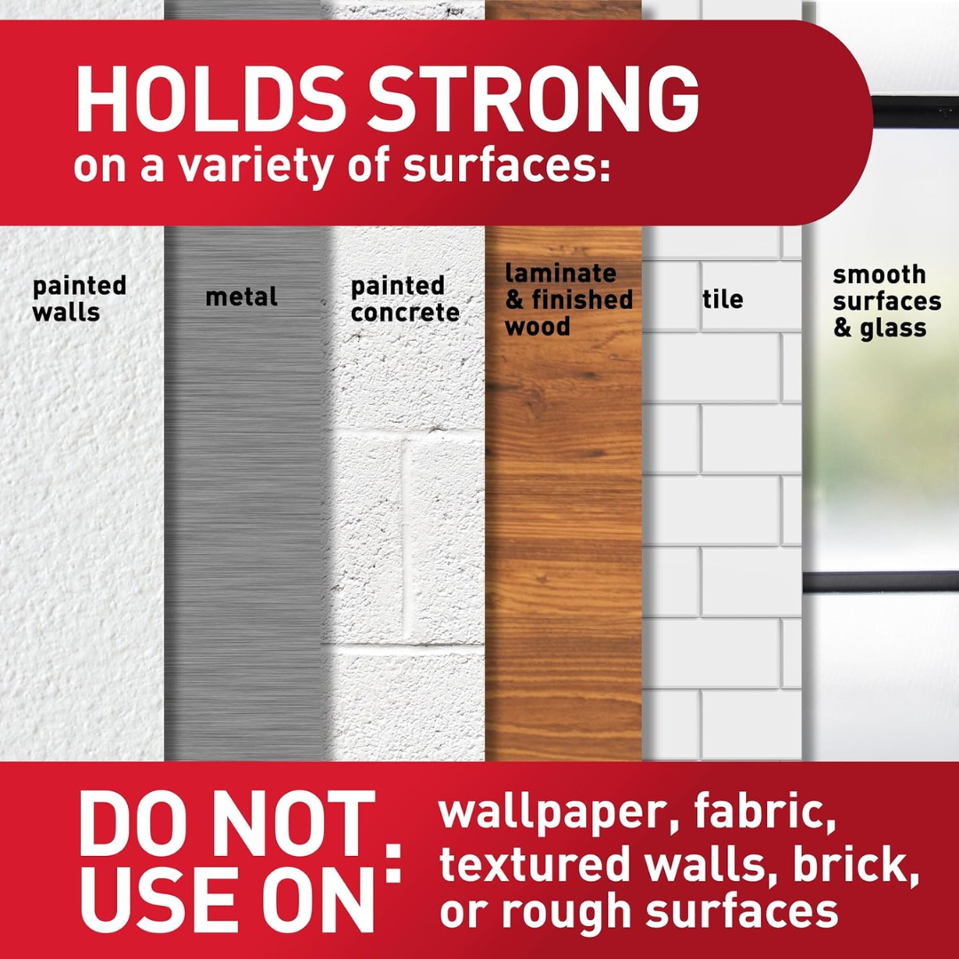 3M Command Large Wall Hooks, 7 Hooks & 12 Strips