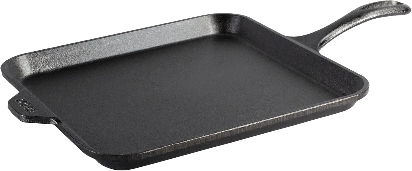 Lodge Square Cast Iron Griddle, 11 Inch x 27.9 cm