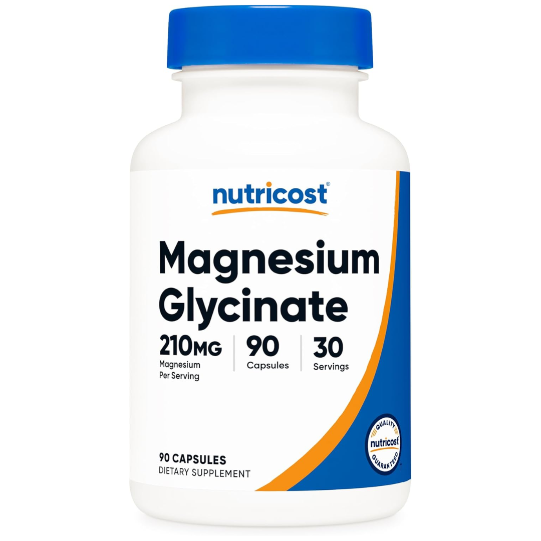 Nutricost Magnesium Glycinate 210 mg, 90 Capsules