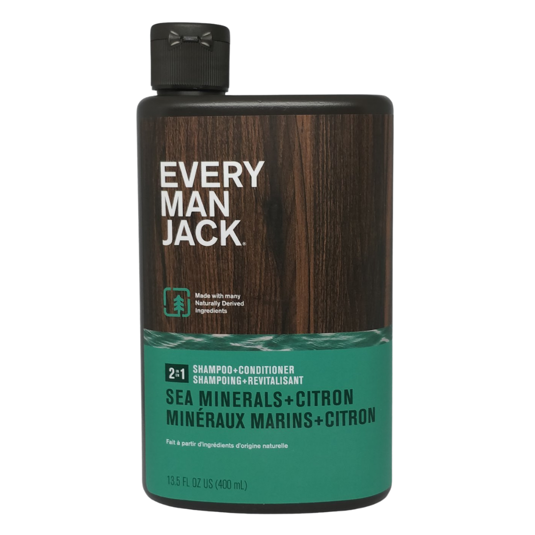 Every Man Jack 2in1 Shampoo + Conditioner, 13.5 oz / 400 ml