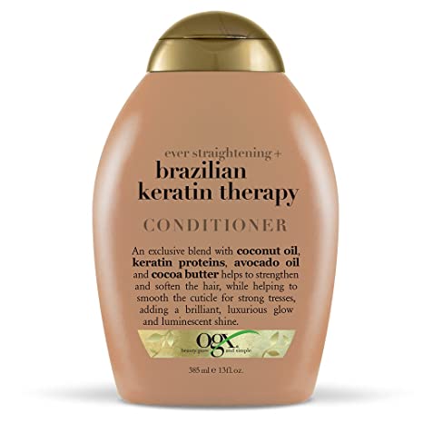 OGX Ever Straightening Brazilian Therapy Conditioner With Coconut Oil and Cocoa Butter Oil 365ml