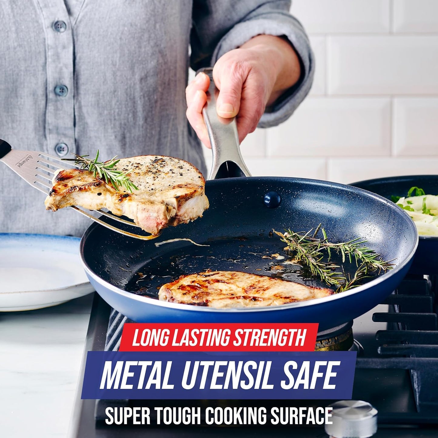 Blue Diamond Fry Pan, Ceramic Nonstick, 8 Inches