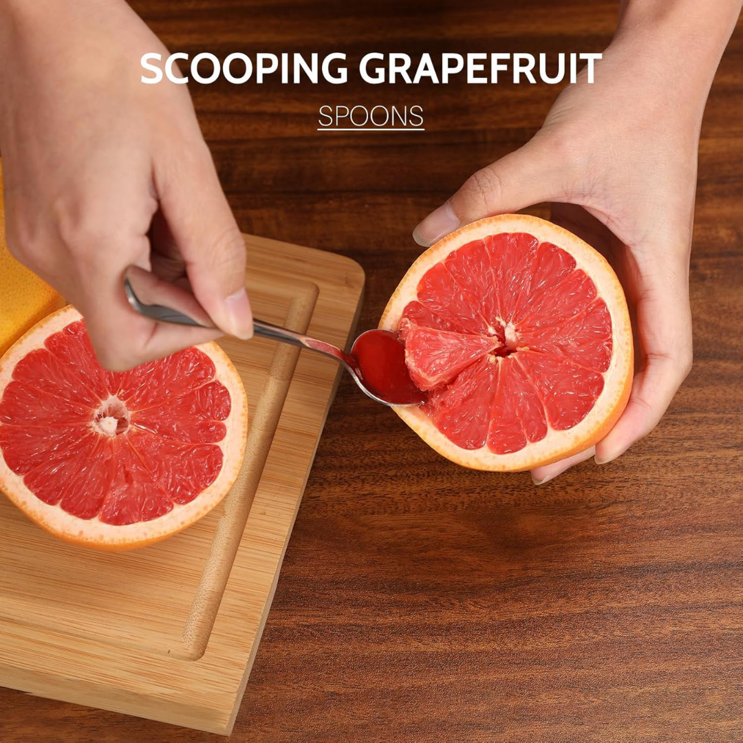 Hiware Grapefruit Spoon Stainless Steel, 4 Piece