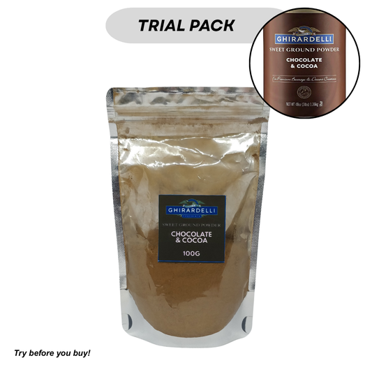 Trial Size Ghirardelli Sweet Ground Powder Chocolate & Cocoa, 100 g