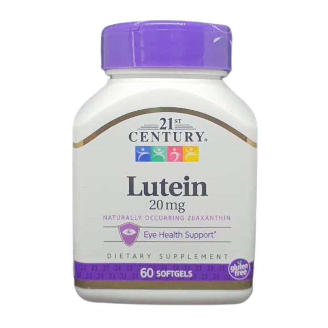 21st Century Lutein 20mg Eye Health Support, 60 Softgels