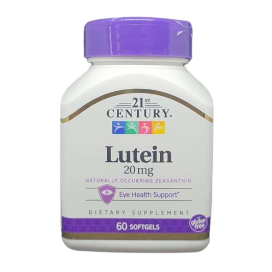 21st Century Lutein 20mg Eye Health Support, 60 Softgels