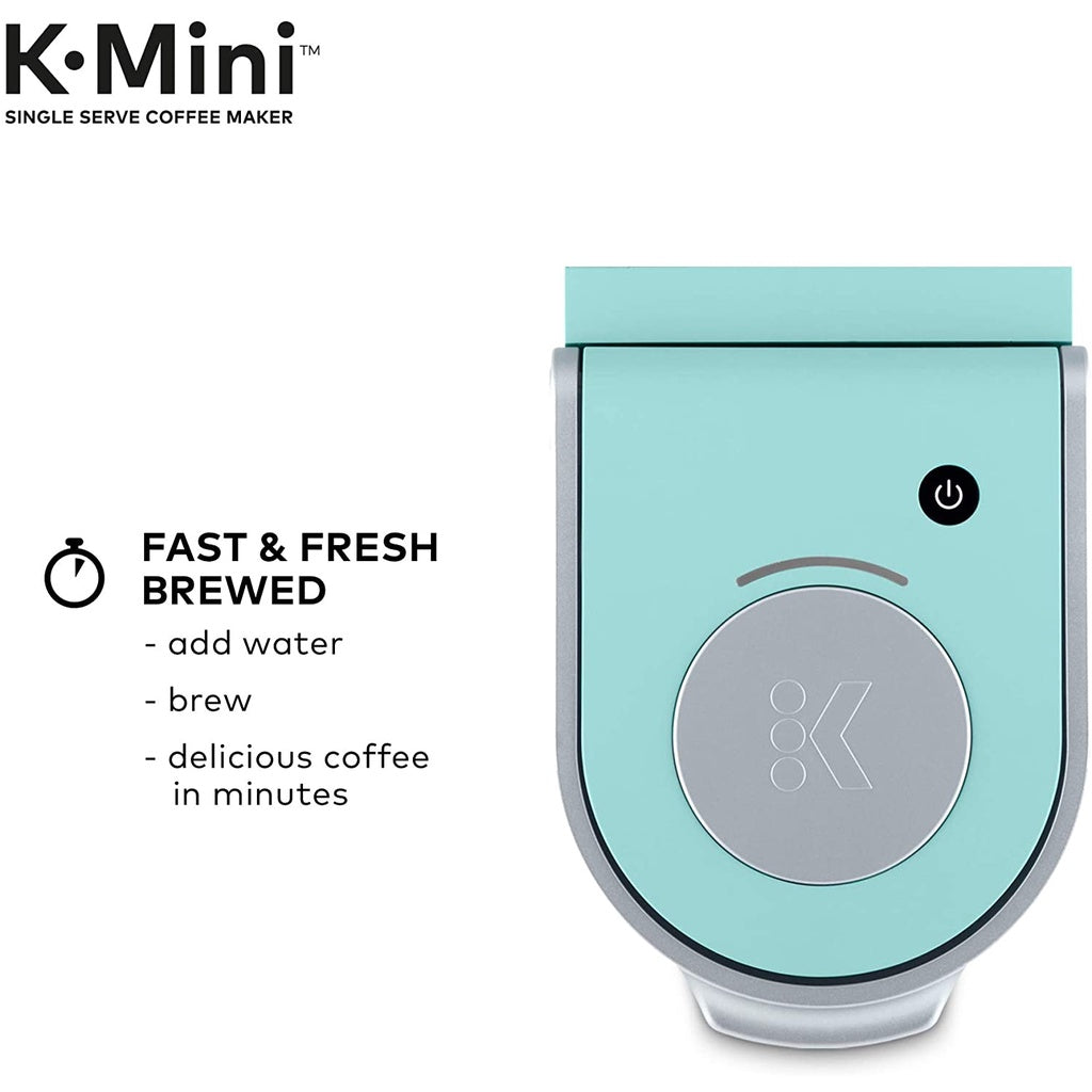 Keurig K-Mini Coffee Maker, Single Serve K-Cup Pod Coffee Brewer 6-12 oz. Brew Sizes, Oasis