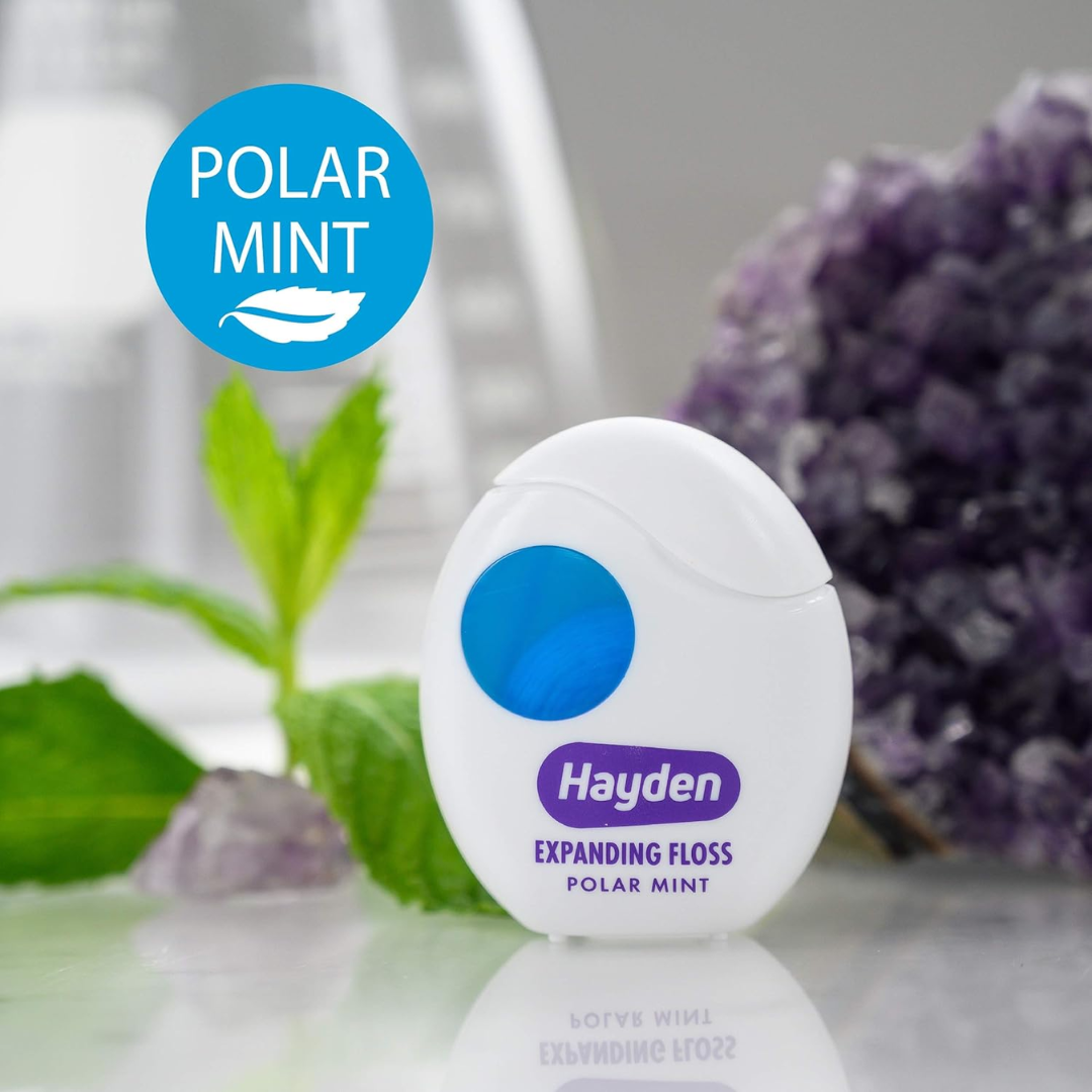 Hayden Expanding Floss Polar Mint, 6 Pack