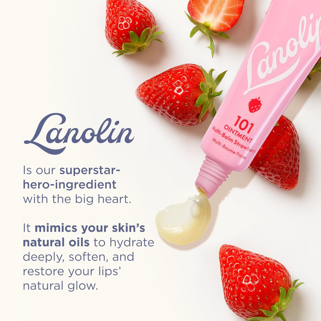 Lanolips 101 Multi-Balm Strawberry, 10 g / .35 oz