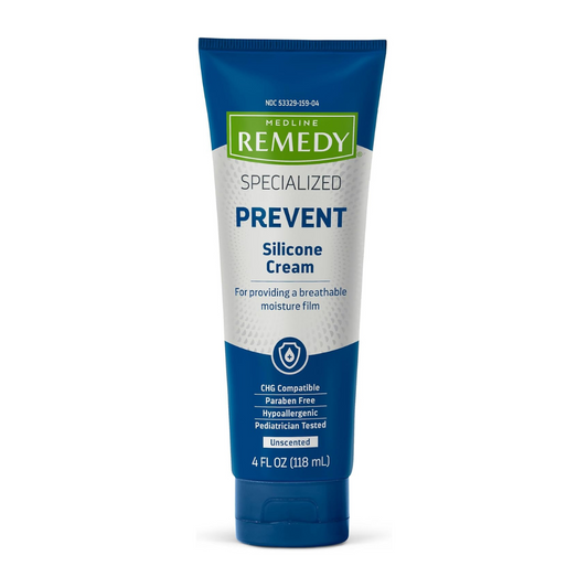 Medline Remedy Specialized Prevent Silicone Cream 4 fl oz / 118 mL