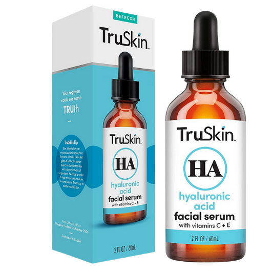 TruSkin Hyaluronic Acid Hydrating Facial Serum with Vitamin C & E, 2 fl.oz / 60ml