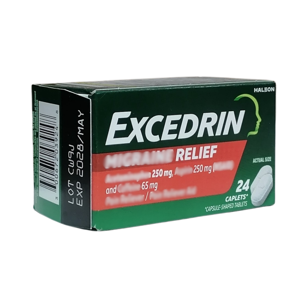 Excedrin Migraine Relief, 24 Caplets