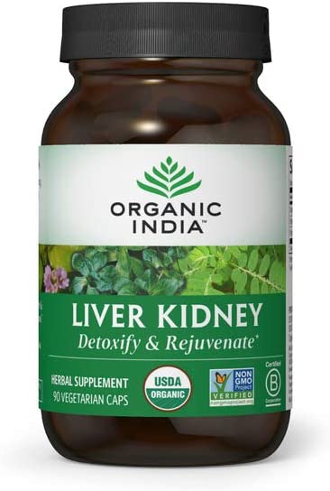 Organic India Liver Kidney Detoxify & Rejuvenate Herbal Supplement 180 Veg Caps